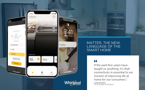 Whirlpool Corp. announces plans to bring Matter support to its smart appliance models and joins Matter working group focused on appliances