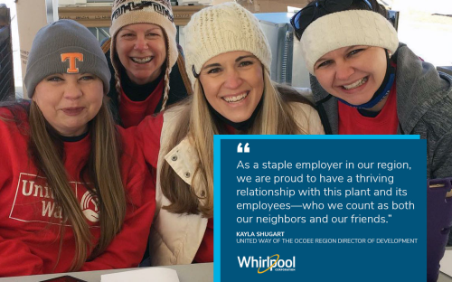 Whirlpool Corporation Cleveland, Tennessee plant operations host inaugural appliance sale to benefit local United Way