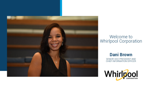 Whirlpool Corporation Names Dani Brown Senior Vice President and Chief Information Officer