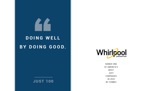 Forbes Names Whirlpool Corporation to the Just 100: Companies Doing Right By America