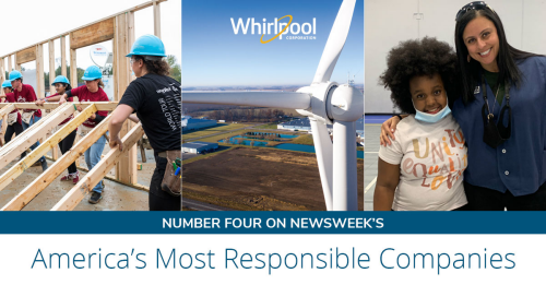 Whirlpool Corporation rises to number four in Newsweek’s ranking of America’s Most Responsible Companies for 2022