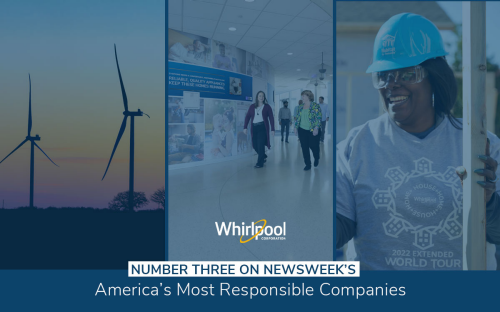 Whirlpool Corporation Ranks Number Three in Newsweek’s List of America’s 500 Most Responsible Companies for 2023