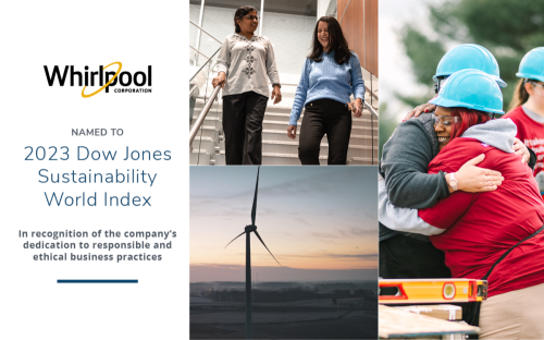 Whirlpool Corporation Named to 2023 Dow Jones Sustainability World Index for Second Consecutive Year