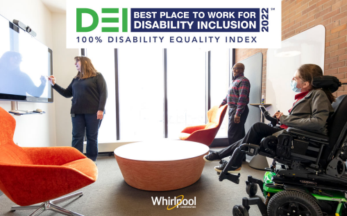 Whirlpool Corp. recognized for sixth straight year as a “Best Place to Work for Disability Inclusion” for 2022