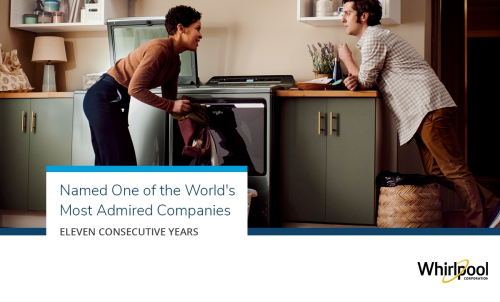 Whirlpool Corporation Named One of World’s Most Admired Companies for Eleventh Consecutive Year