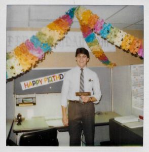 Tom Schwyn in his cube in the SJTC Dishwasher Lab