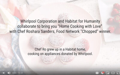 Chef Ro Bakes up Love for the Whirlpool Corp Partnership with Habitat