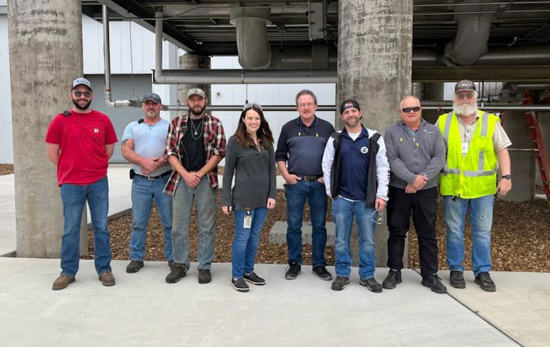 Whirlpool Cleveland Facilities Maintenance Team posing in a line