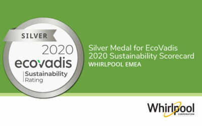 Whirlpool EMEA Awarded a Silver Medal for EcoVadis 2020 Sustainability Scorecard