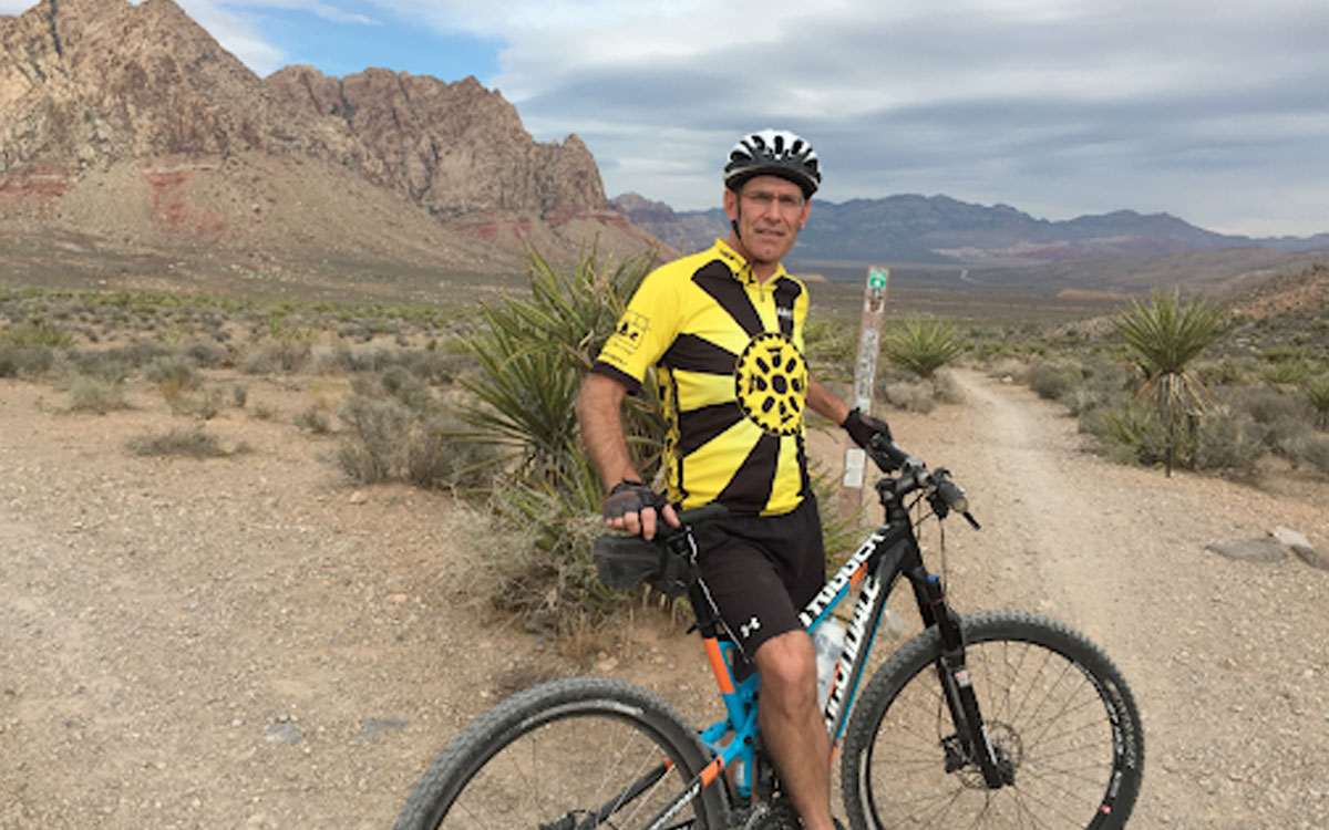 Ed Mohr of Whirlpool Corporation cycling