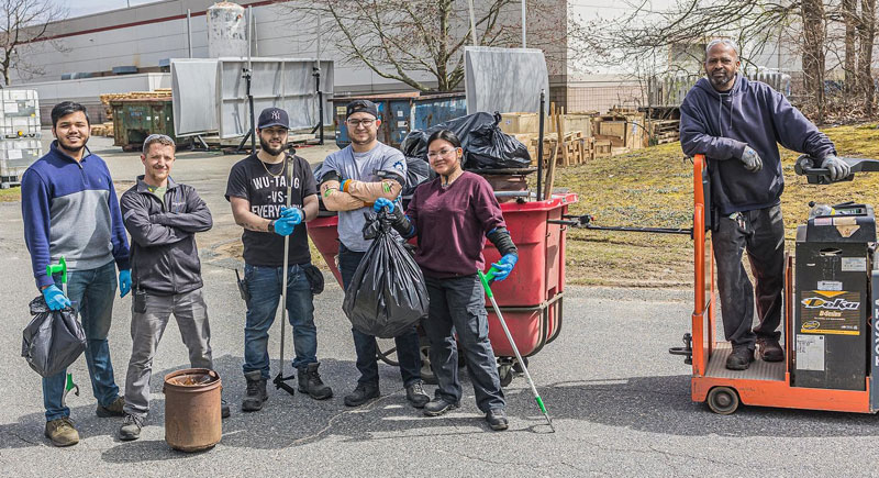 Whirlpool Fall River employees cleaning up environment