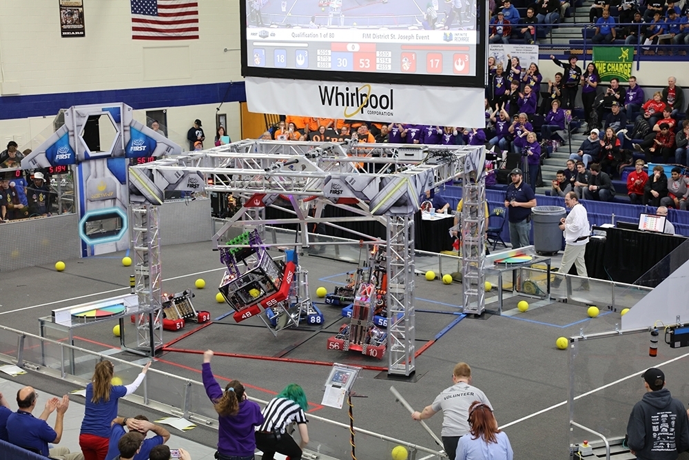 FIRST Robotics District Competition, Whirlpool Corp, St Joseph Michigan