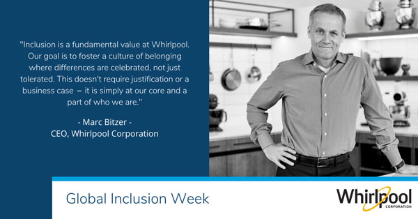 Marc Bitzer, Whirlpool Advocate for Global Inclusion