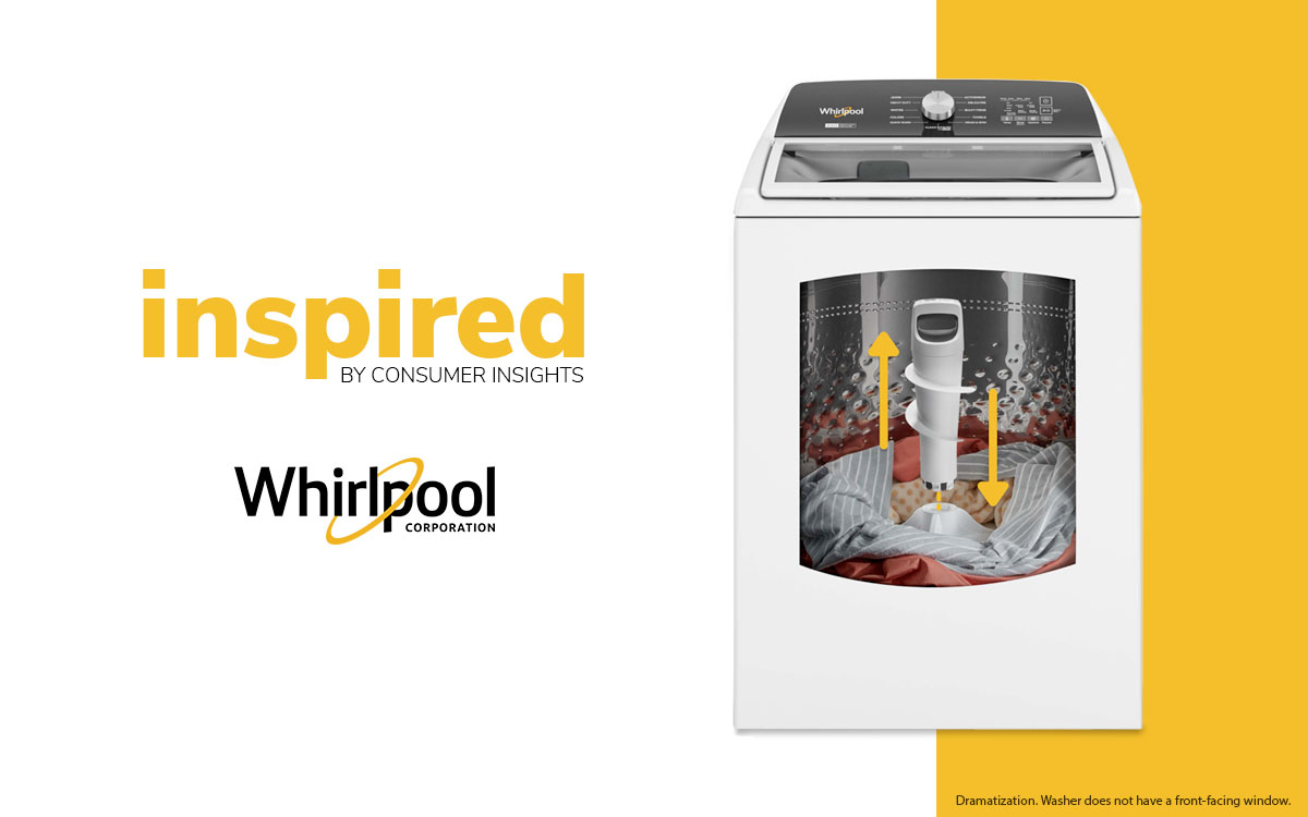 Whirlpool Corp 2 in 1 Agitator, innovation inspired by consumer insights