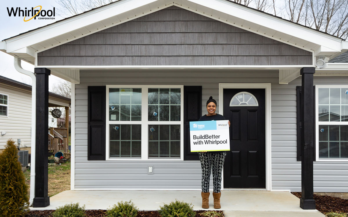 Kayla, homeowner of Habitat BuildBetter with Whirlpool