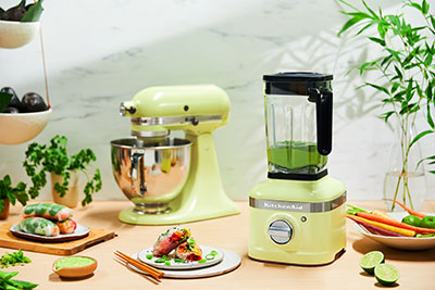 KitchenAid 2020 Color of the Year Kyoto Glow, Stand Mixer and Blender