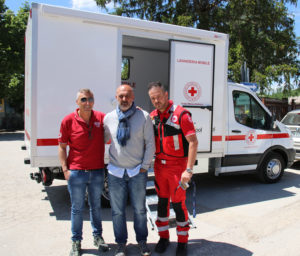 Italy's first ever mobile laundromat delivered to community of Amatrice 
