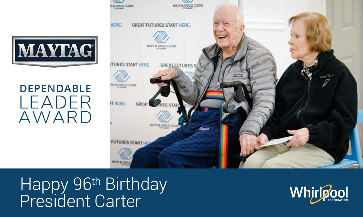 Jimmy Carter, Maytag Dependable Leader Award