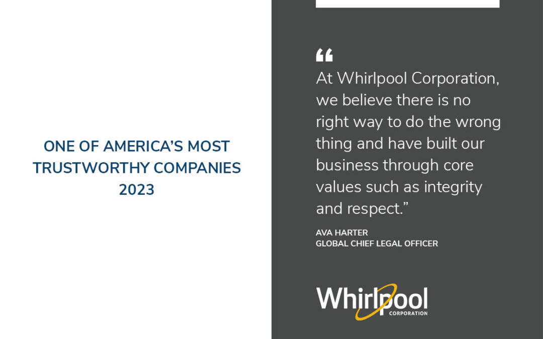 Whirlpool Corporation recognized by Newsweek as One of America’s Most