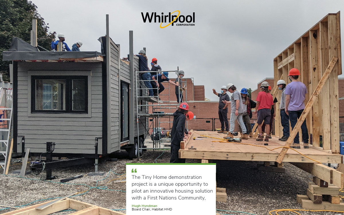 Tiny home build with Whirlpool Canada and Habitat
