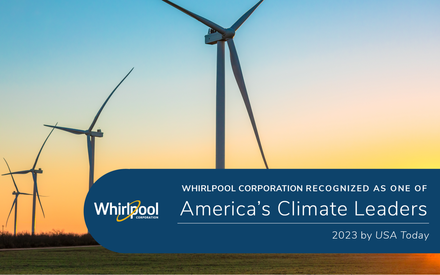 Whirlpool Corporation Recognized as One of America’s Climate Leaders