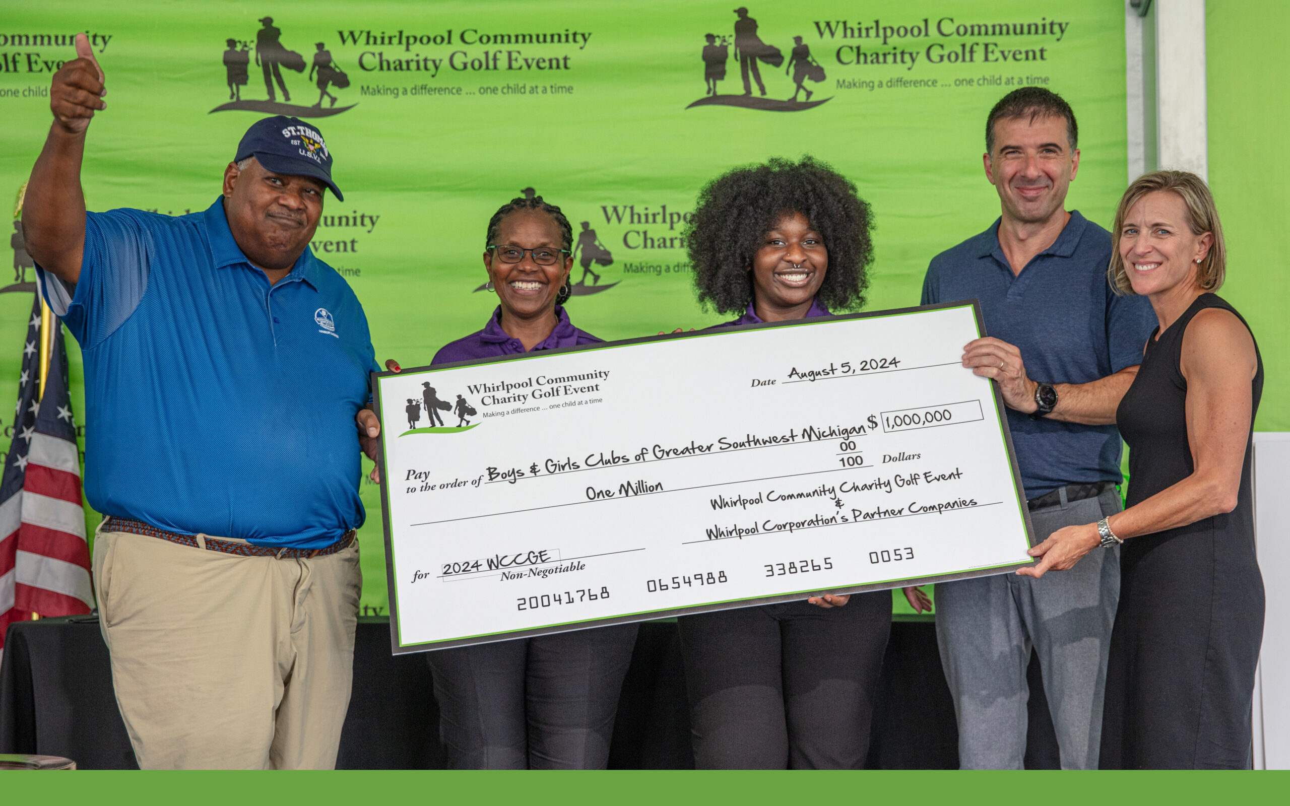 Whirlpool Community Charity Golf Event Donation