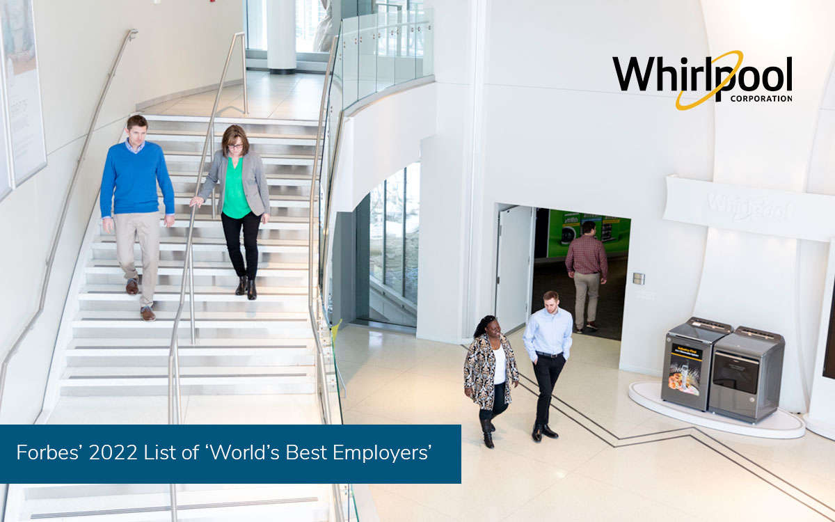 Whirlpool North America Headquarters, named to Forbes Best Employer 2022 list