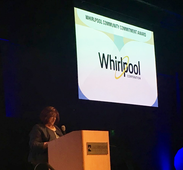 Whirlpool Community Commitment Award 2019