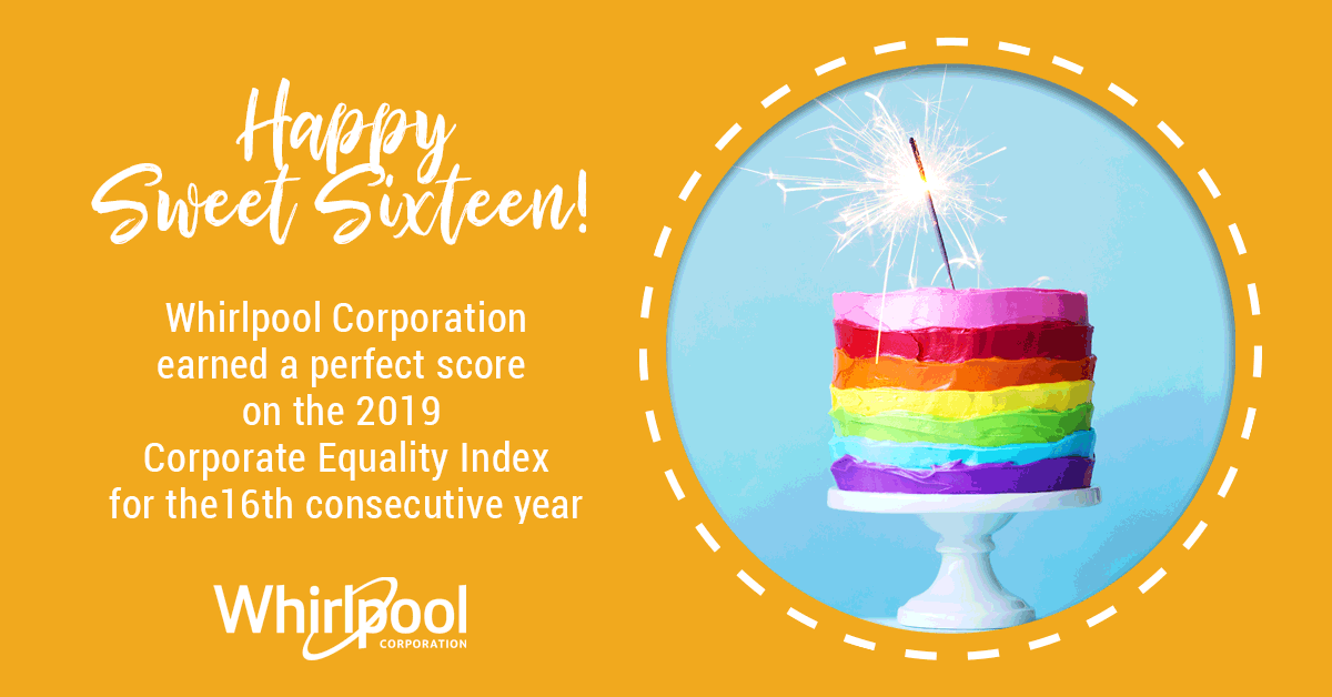 Whirlpool Corp Scores 100 Corporate Equality Index for 16th Year