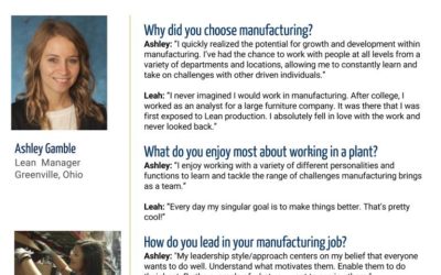 Women in Manufacturing Spotlight: Ashley Gamble and Leah Buchhop