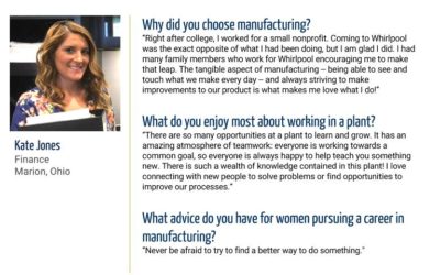 Women in Manufacturing Spotlight: Kate Jones