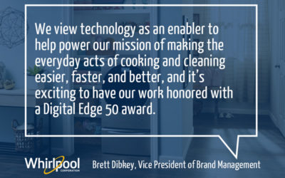 Whirlpool Corporation Receives 2019 Digital Edge 50 Award