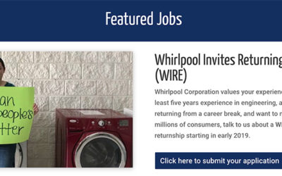 Whirlpool Invites Returning Engineers = WIRE