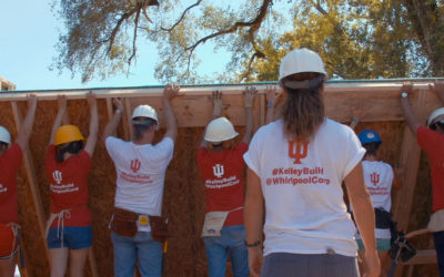 IU, Kelley School and Whirlpool partnered on Habitat for Humanity campus build in Bloomington